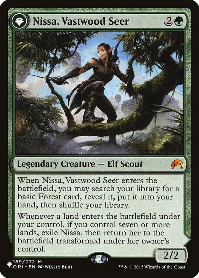 Nissa, Vastwood Seer // Nissa, Sage Animist - The List (PLST)