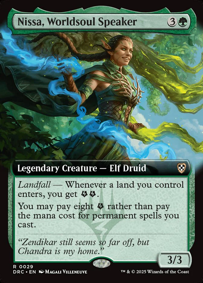 Nissa, Worldsoul Speaker - [Extended Art] Aetherdrift Commander (DRC)