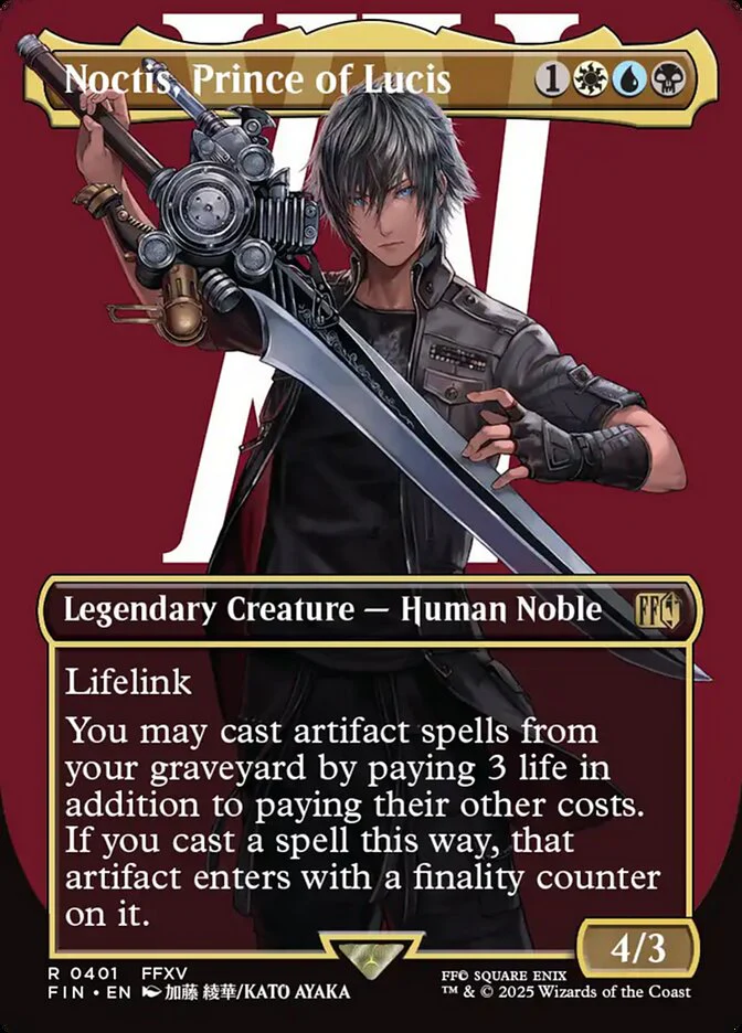 Noctis, Prince of Lucis (401) - [Foil, Borderless] Final Fantasy (FIN)