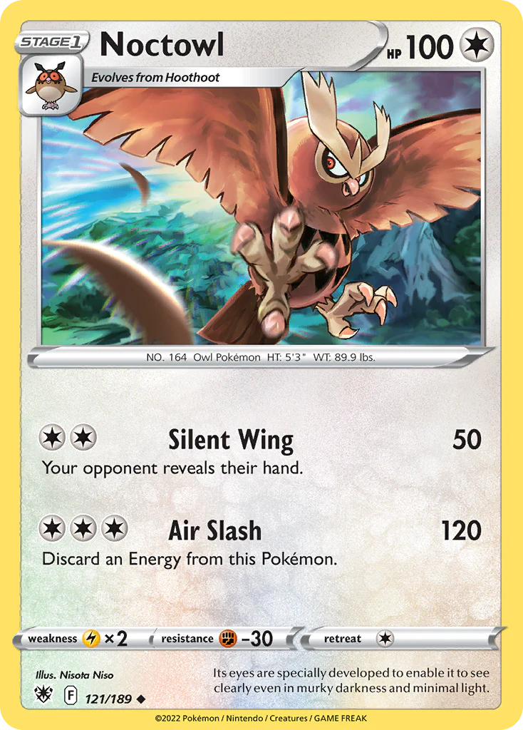 Noctowl (121/189) - [Reverse Holo] Astral Radiance (ASR)