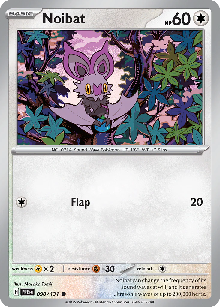 Noibat (90/131) - [Reverse Holo] Prismatic Evolutions (PRE)