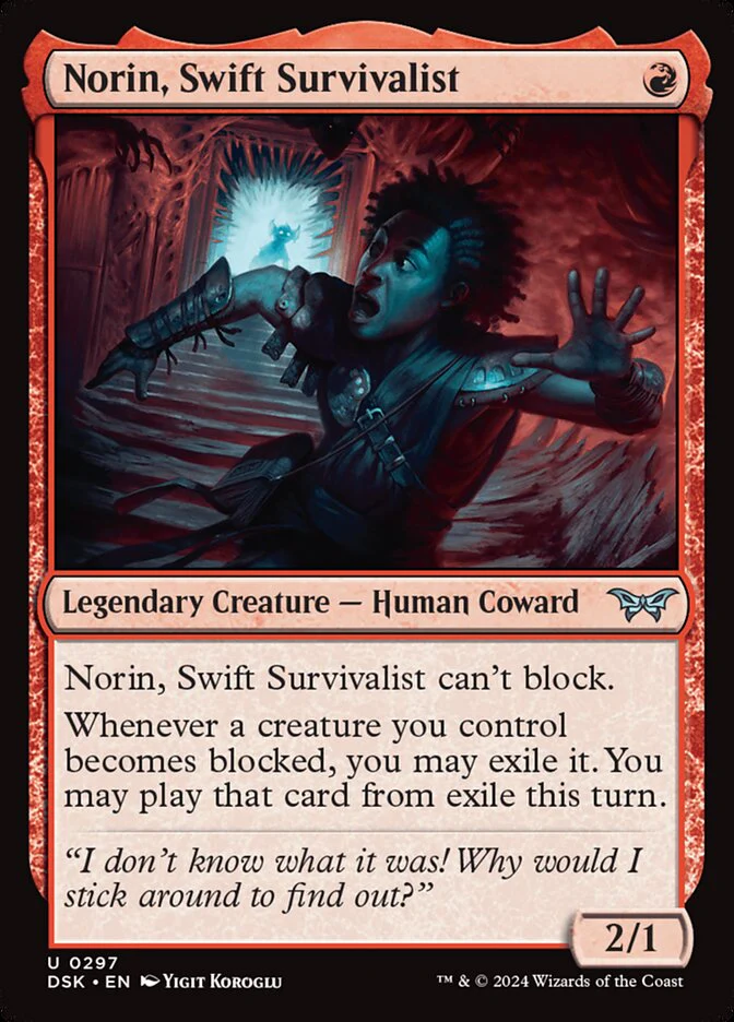 Norin, Swift Survivalist - [Foil, Lurking Evil] Duskmourn: House of Horror (DSK)