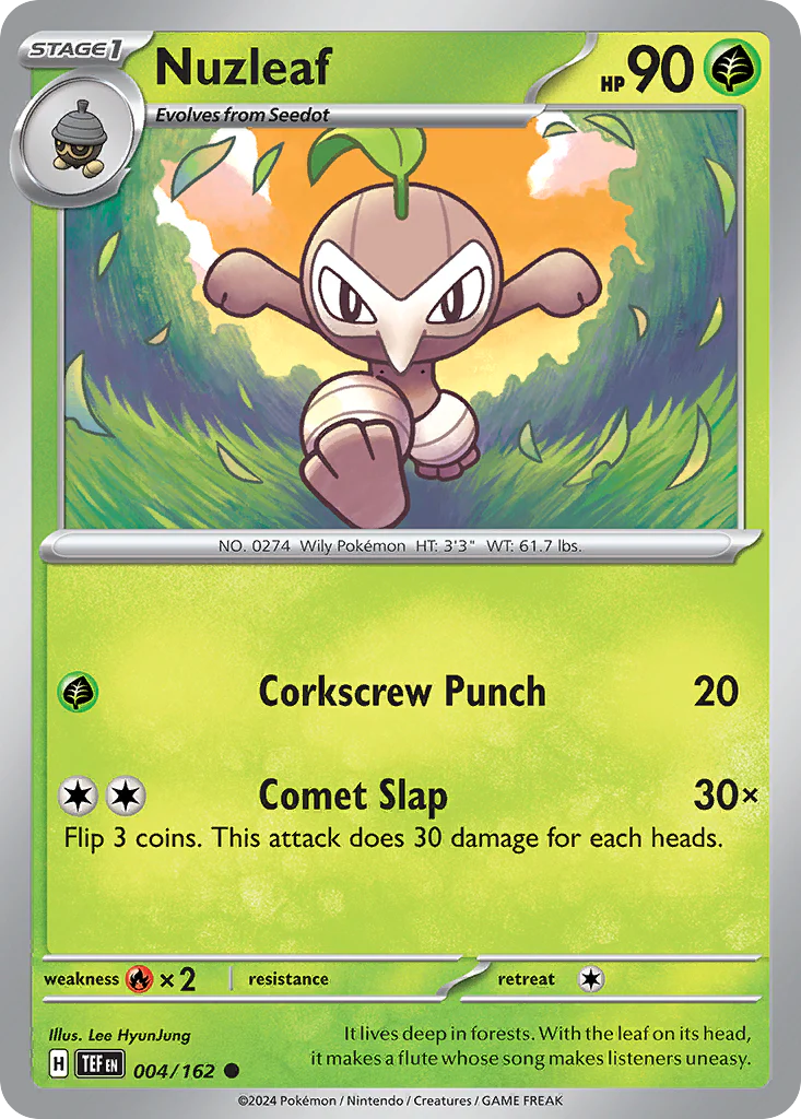 Nuzleaf (4/162) - Temporal Forces (TEF)