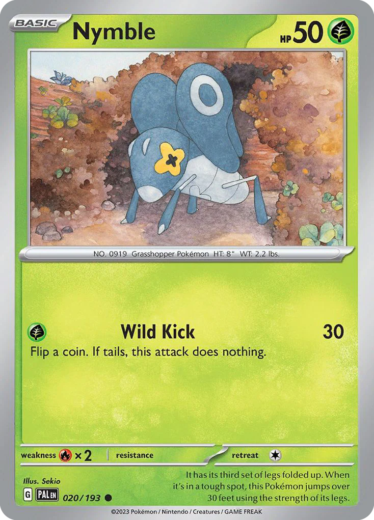 Nymble (20/193) - Paldea Evolved (PAL)