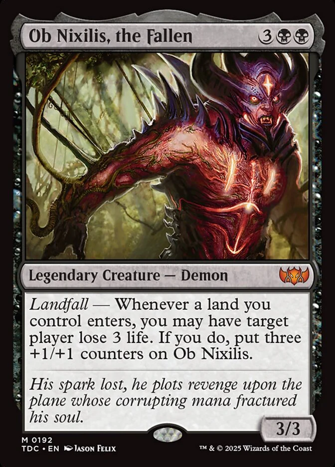 Ob Nixilis, the Fallen - Tarkir: Dragonstorm Commander (TDC)