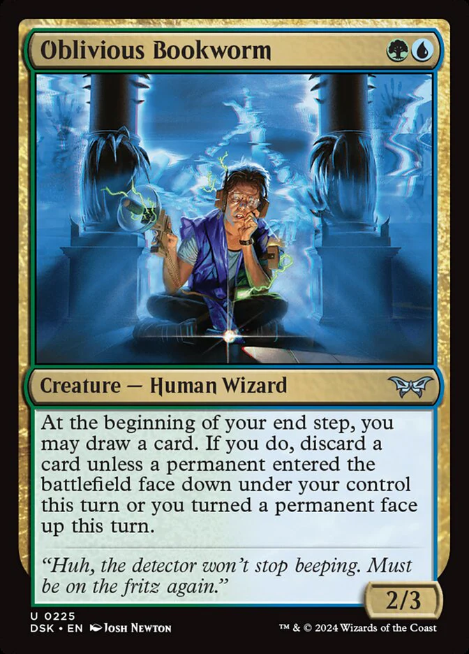 Oblivious Bookworm - [Foil] Duskmourn: House of Horror (DSK)