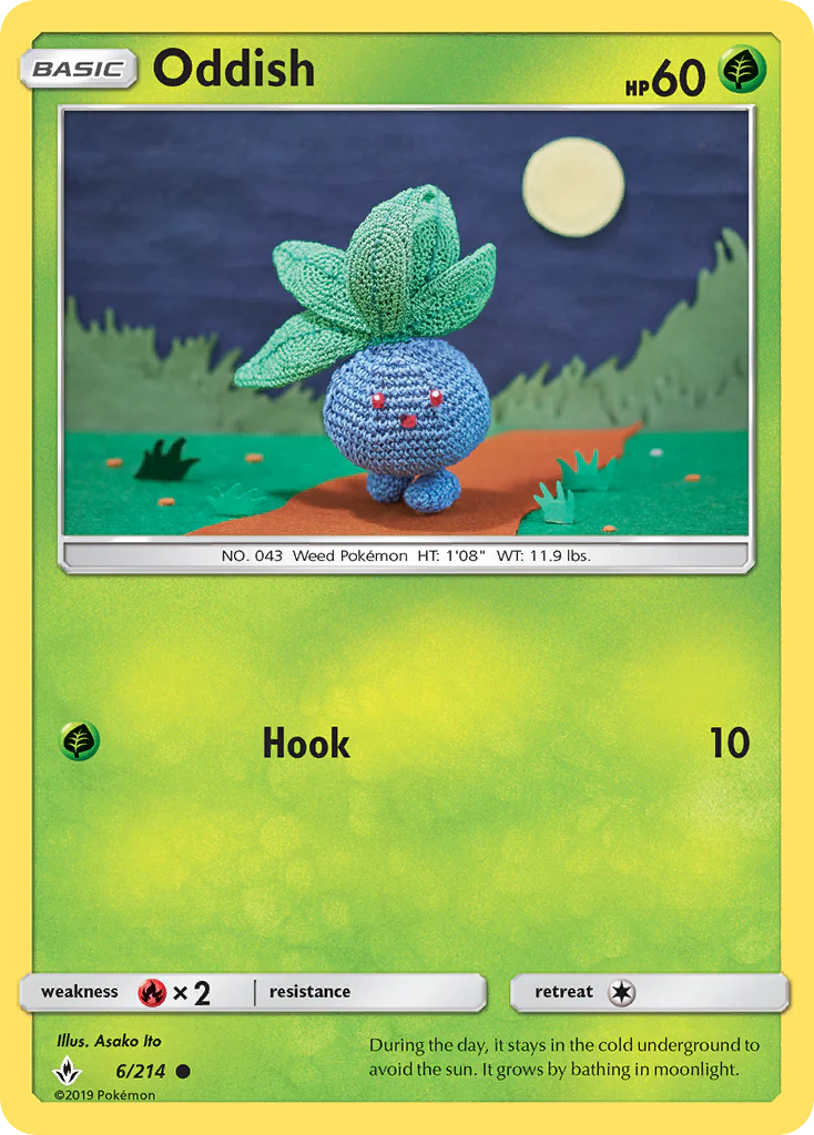 Oddish (6/214) - [Reverse Holo] Unbroken Bonds (UNB)