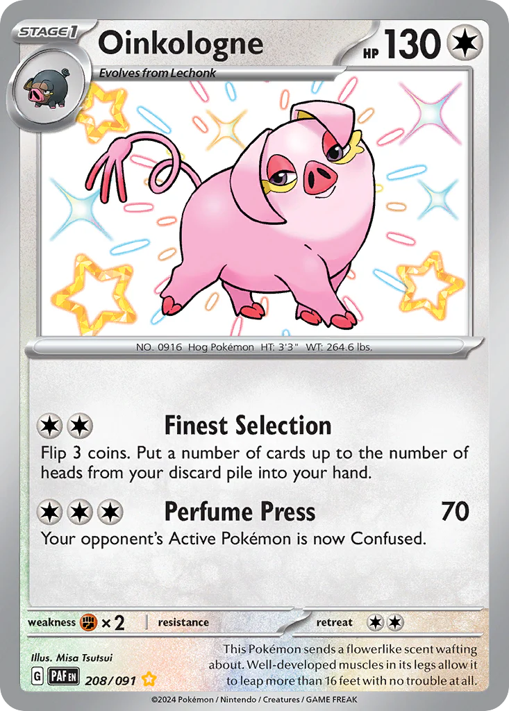 Oinkologne (208/91) - [Shiny Holo] Paldean Fates (PAF)