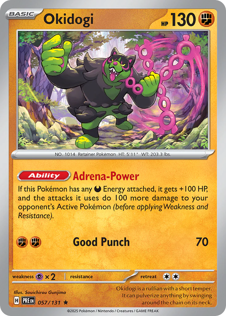 Okidogi (57/131) - [Reverse Holo] Prismatic Evolutions (PRE)