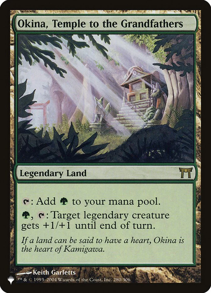 Okina, Temple to the Grandfathers - The List (PLST)