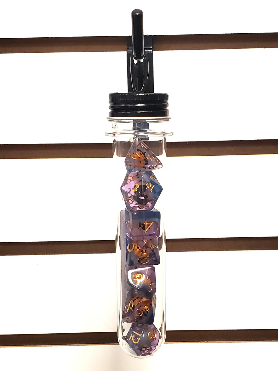 Old School 7 Piece DnD RPG Dice Set: Animal Kingdom - Ladybug - Yellow - Image 2