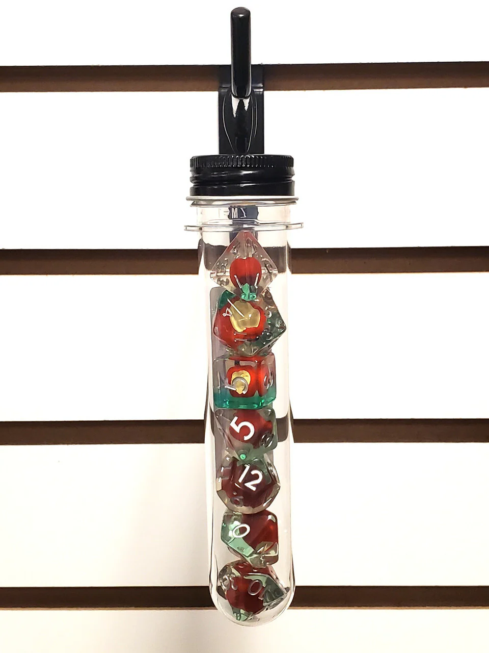 Old School 7 Piece DnD RPG Dice Set: Infused - An Apple a Day! - Image 2
