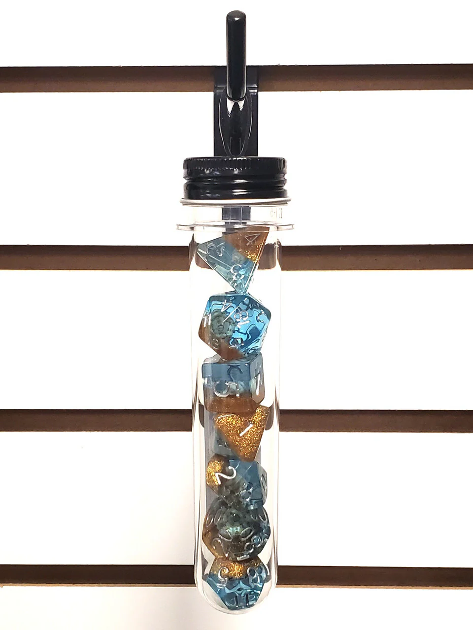 Old School 7 Piece DnD RPG Dice Set: Infused - Beach Party - Sunken Treasure - Image 2