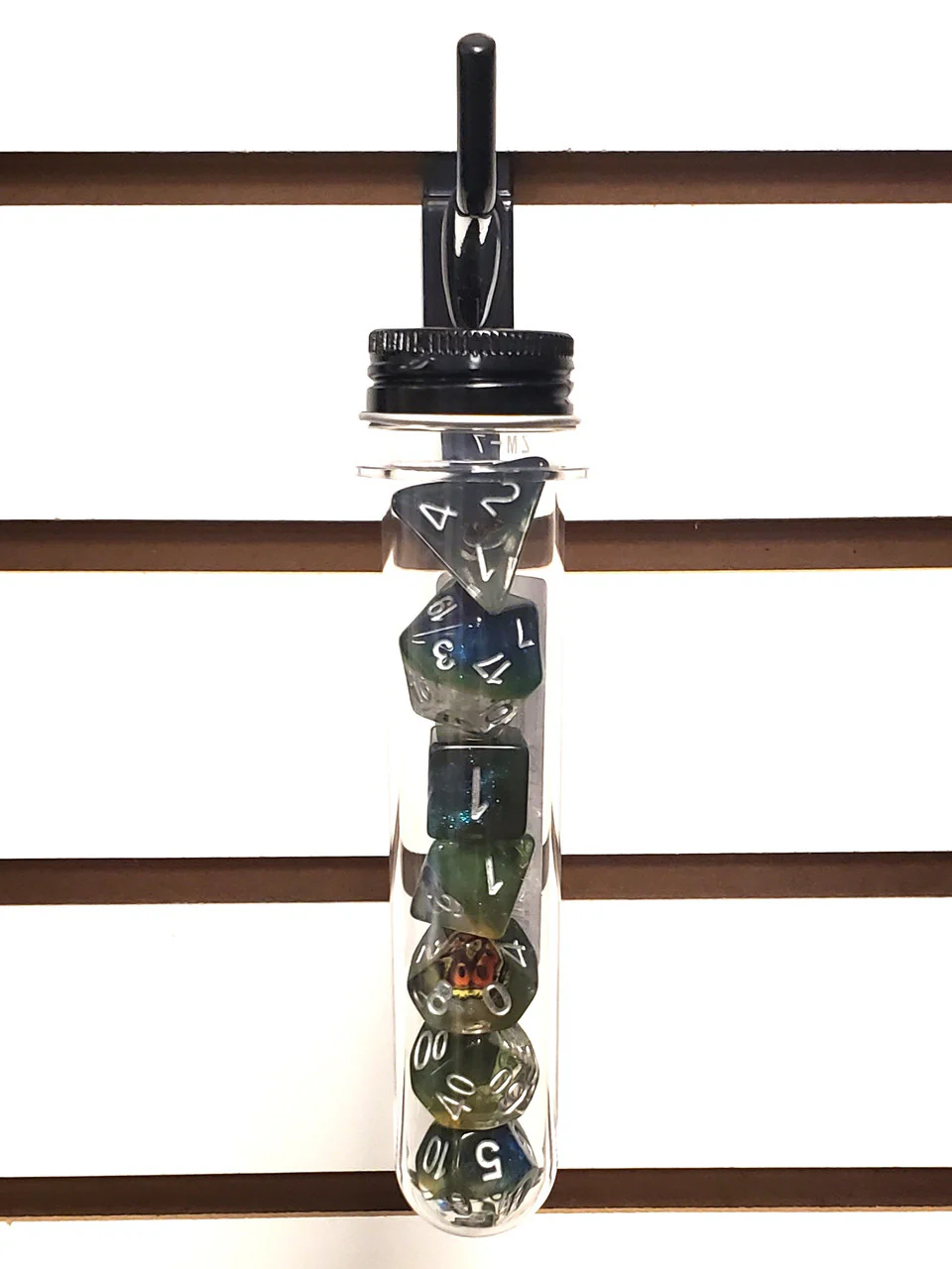 Old School 7 Piece DnD RPG Dice Set: Infused - Dragon Eye Mist - Image 2