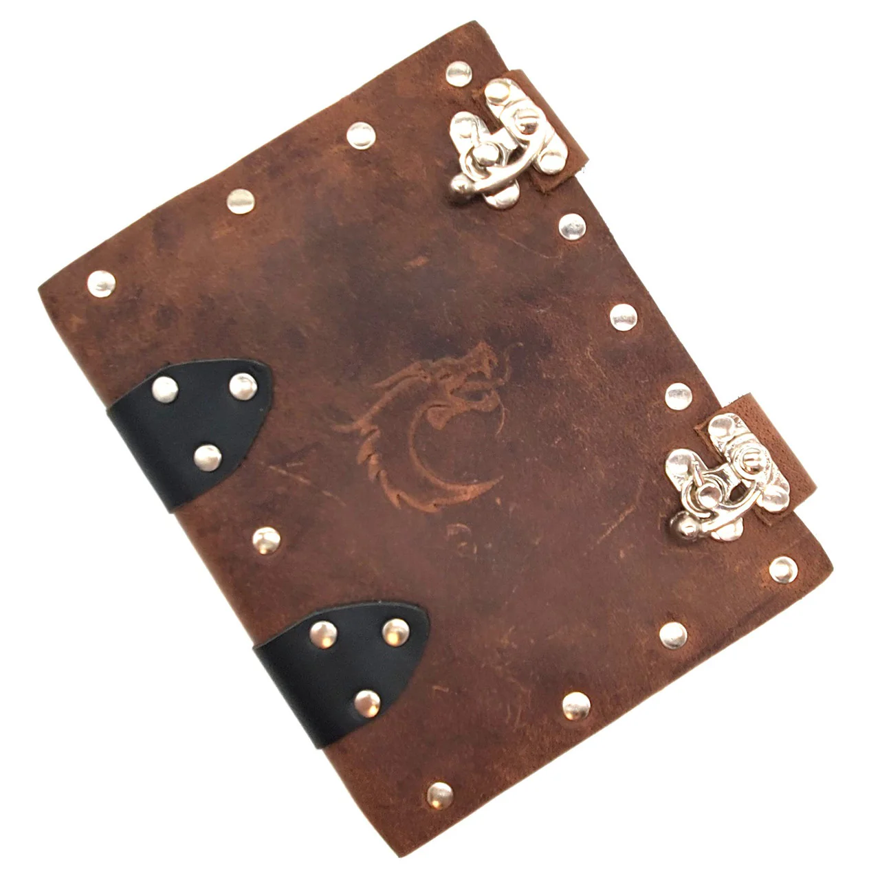 Old School Dice: Adventure Journal 7x5 - Brown Leather - Image 2