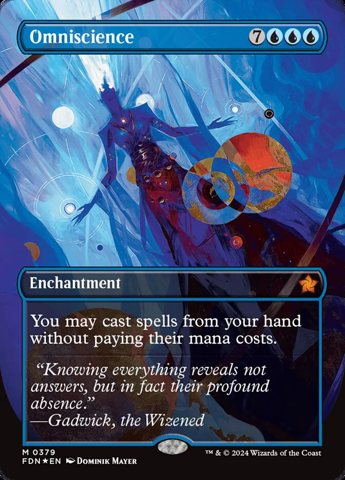 Omniscience - [Mana Foil, Borderless] Foundations (FDN)