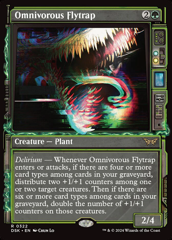 Omnivorous Flytrap - [Foil, Showcase] Duskmourn: House of Horror (DSK)