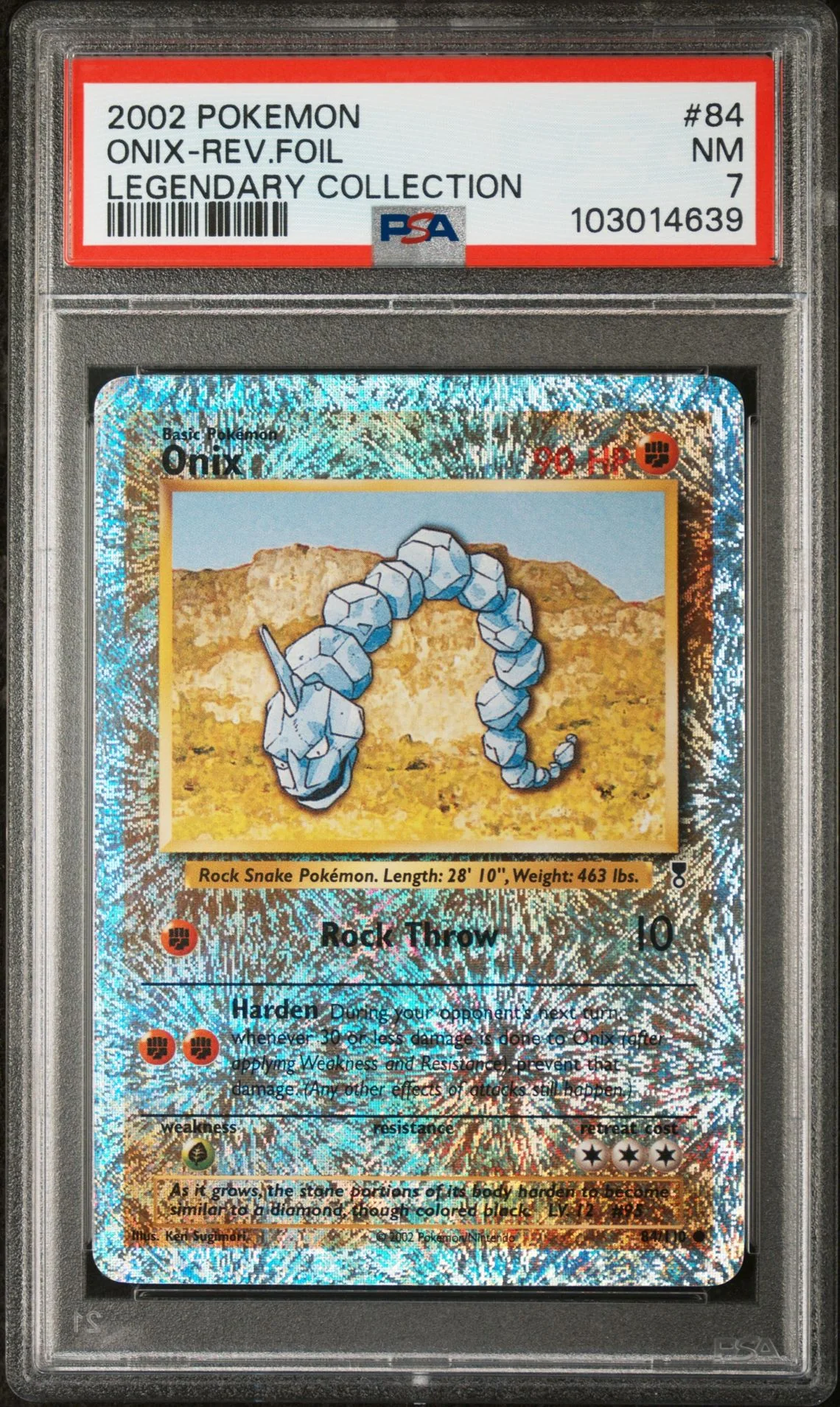 Onix #84 - [Reverse Holo, Graded PSA 7] Legendary Collection