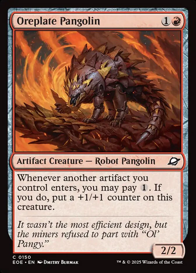 Oreplate Pangolin (150) - [Foil] Edge of Eternities (EOE)