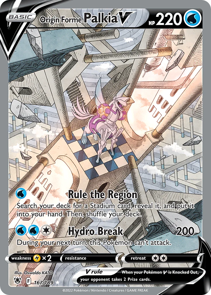 Origin Forme Palkia V (167/189) - [Alternate Art] Astral Radiance (ASR)