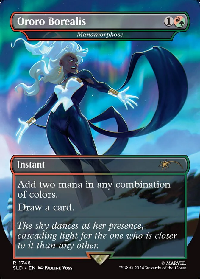 Ororo Borealis - Manamorphose - [Foil, Borderless] Secret Lair Drop (SLD)