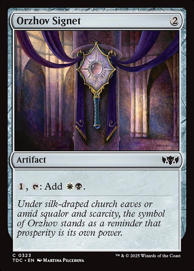 Orzhov Signet - Tarkir: Dragonstorm Commander (TDC)