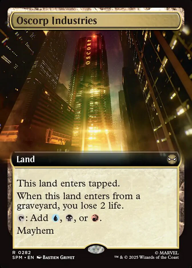 Oscorp Industries (282) - [Foil, Extended Art] Marvel's Spider-Man (SPM)