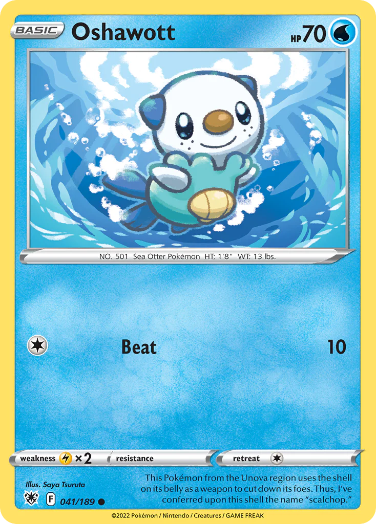 Oshawott (41/189) - [Reverse Holo] Astral Radiance (ASR)