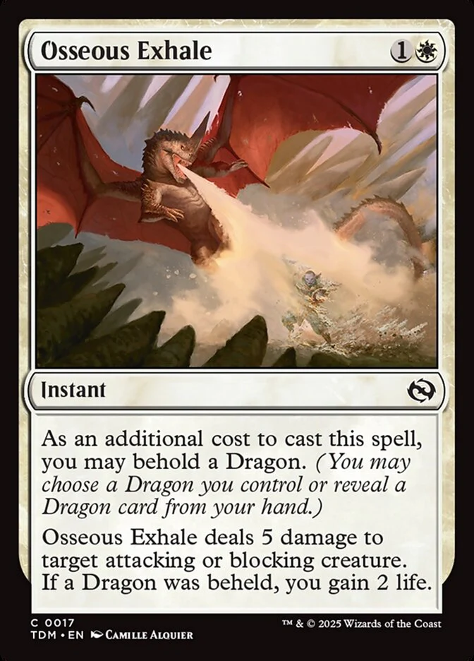 Osseous Exhale (17) - [Foil] Tarkir: Dragonstorm (TDM)