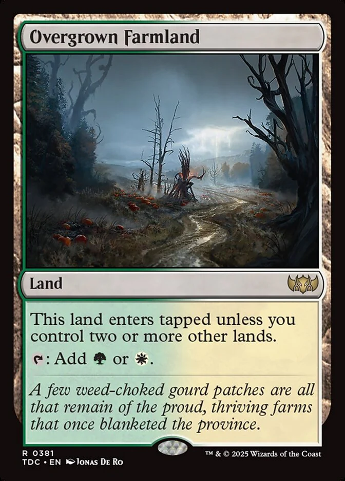 Overgrown Farmland - Tarkir: Dragonstorm Commander (TDC)
