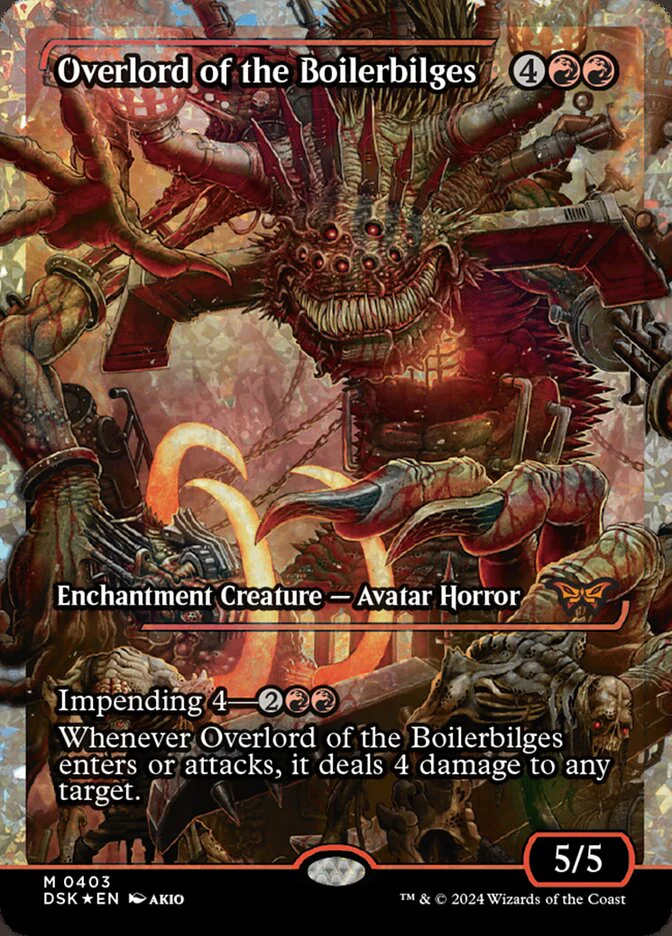 Overlord of the Boilerbilges - [Fractured Foil, Showcase] Duskmourn: House of Horror (DSK)