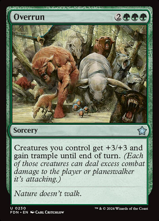 Overrun - [Foil] Foundations (FDN)