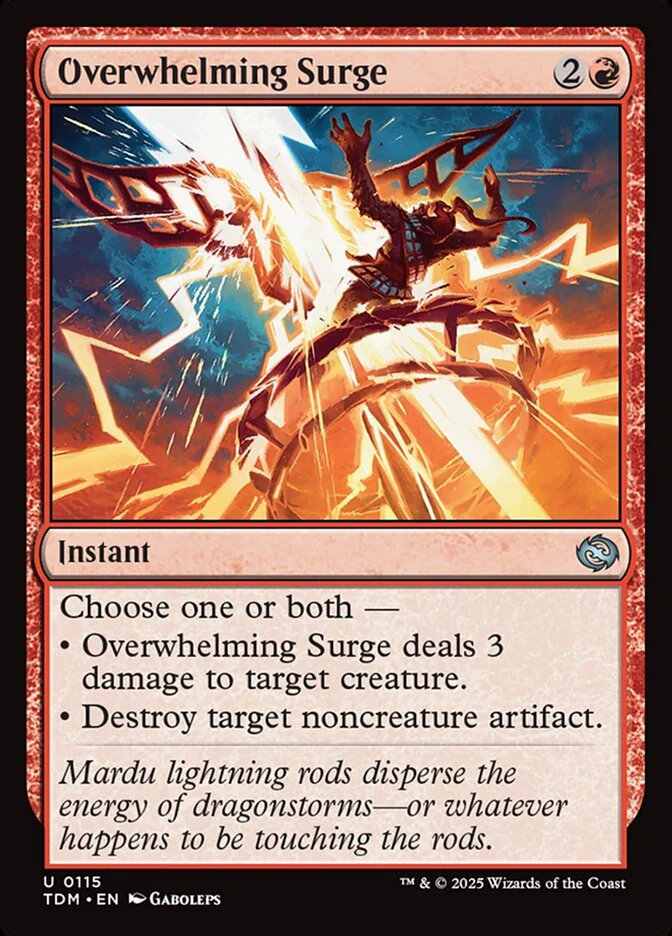 Overwhelming Surge (115) - [Foil] Tarkir: Dragonstorm (TDM)