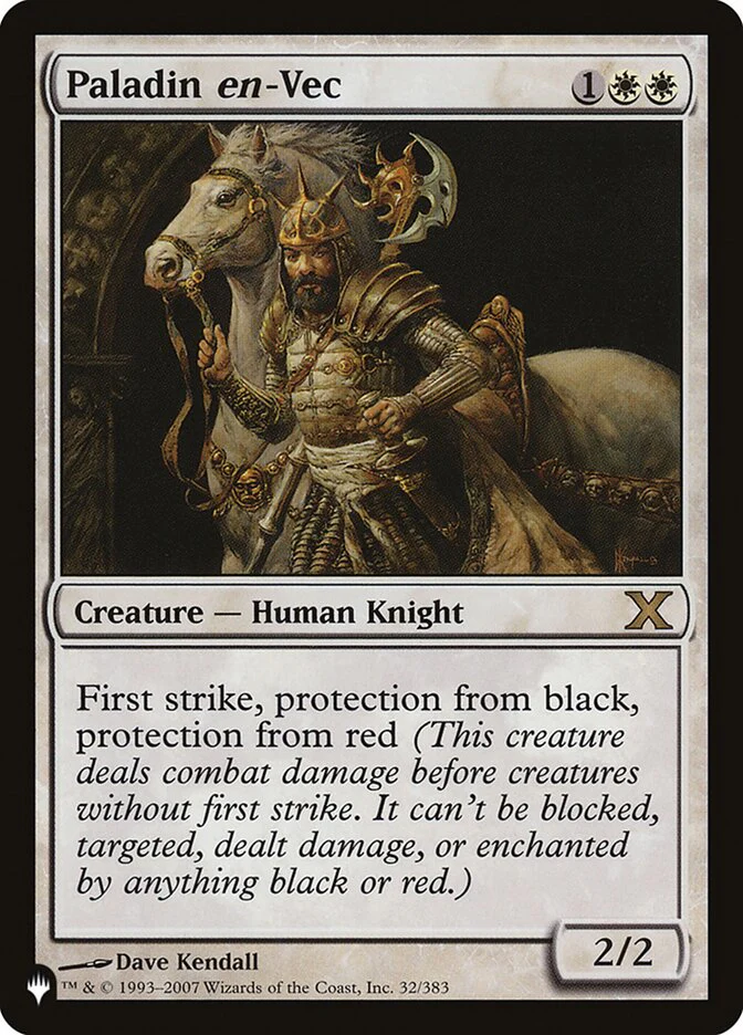 Paladin en-Vec - The List (PLST)