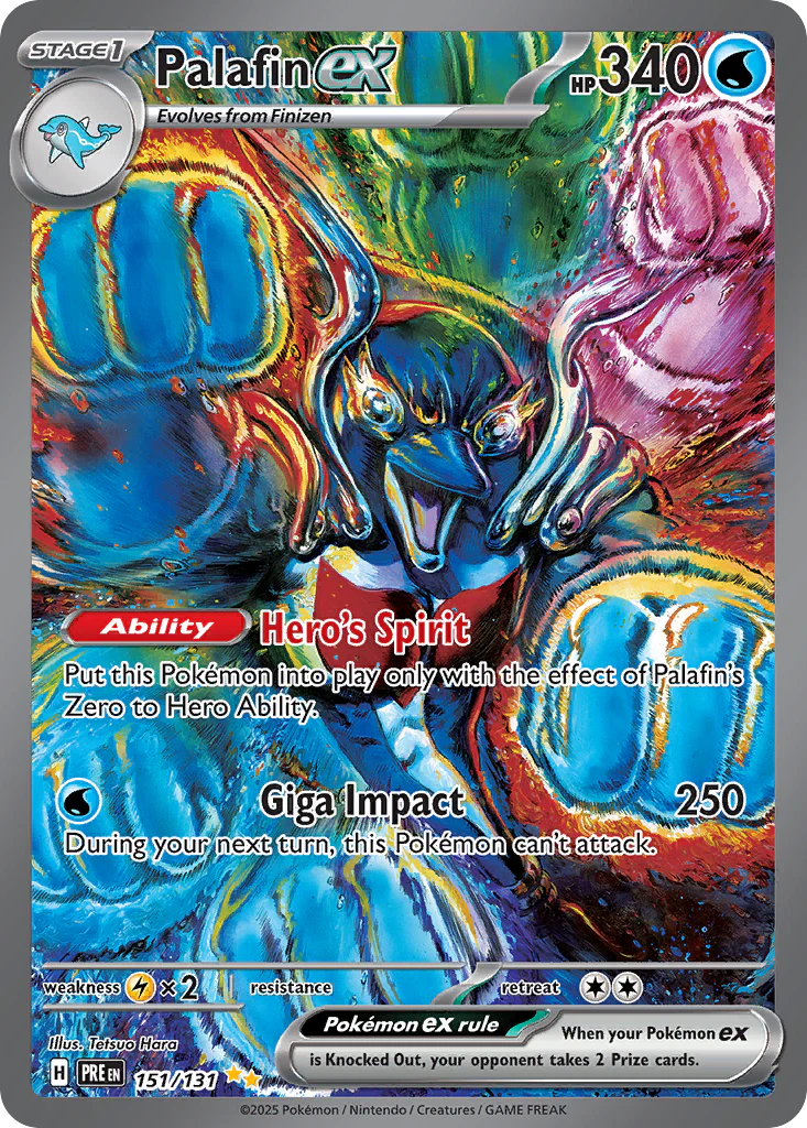 Palafin ex (151/131) - [Special Illustration Rare] Prismatic Evolutions (PRE)