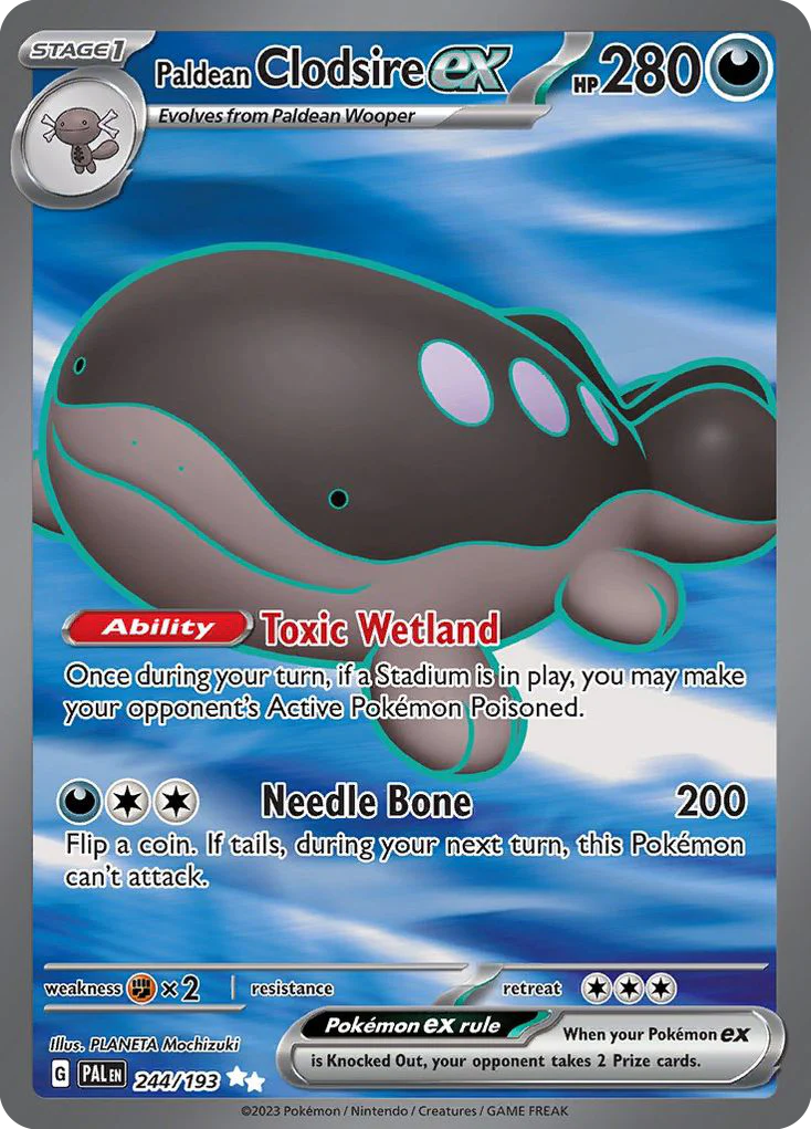 Paldean Clodsire ex (244/193) - [Full Art] Paldea Evolved (PAL)