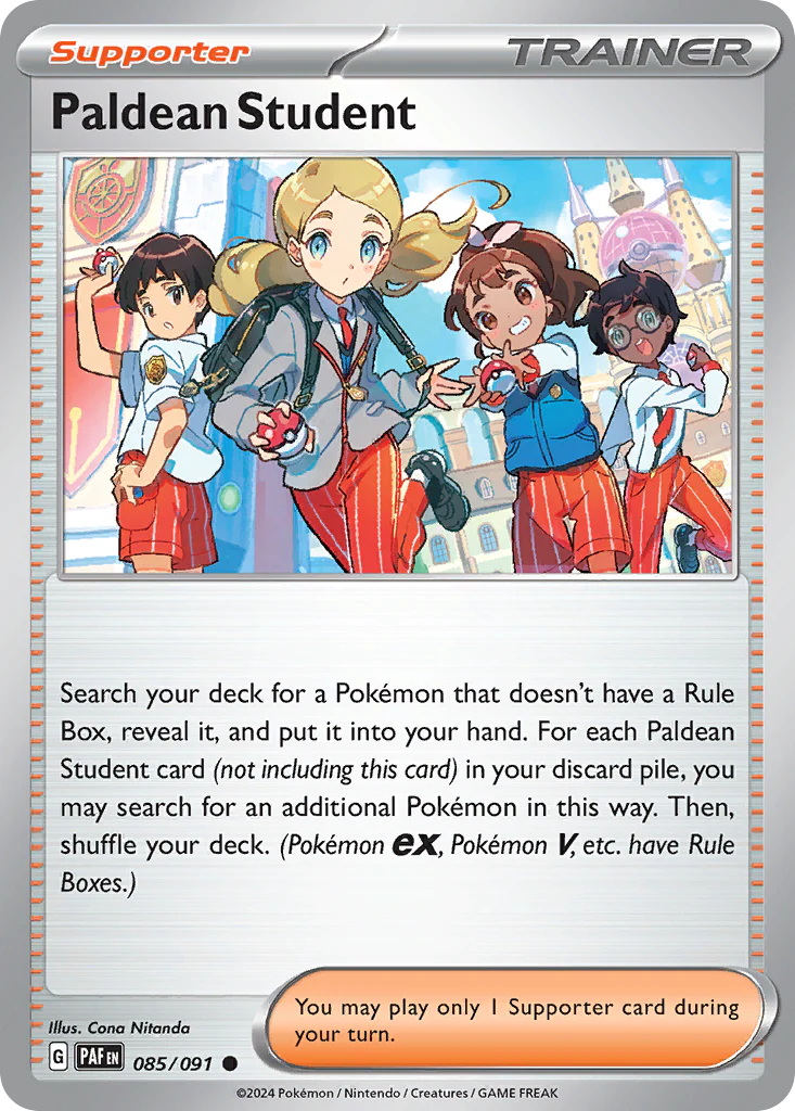 Paldean Student (85/91) - [Reverse Holo] Paldean Fates (PAF)