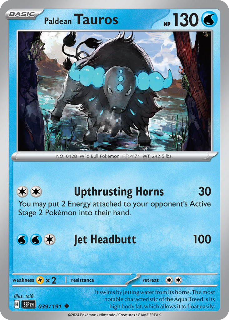 Paldean Tauros (39/191) - Surging Sparks (SSP)