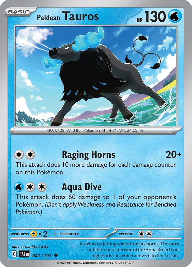 Paldean Tauros (41/193) - [Reverse Holo] Paldea Evolved (PAL)