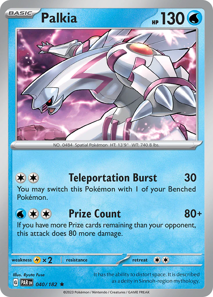 Palkia (40/182) - [Holo Foil] Paradox Rift (PAR)