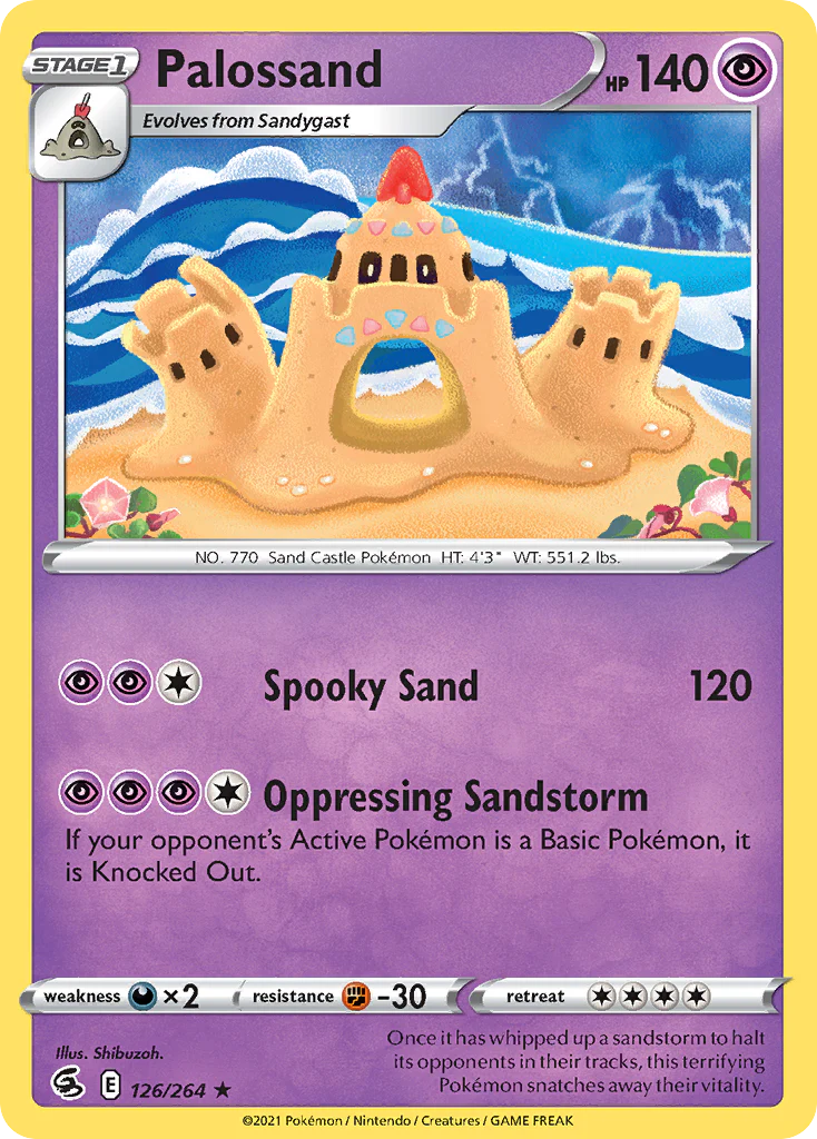 Palossand (126/264) - [Reverse Holo] Fusion Strike (FST)