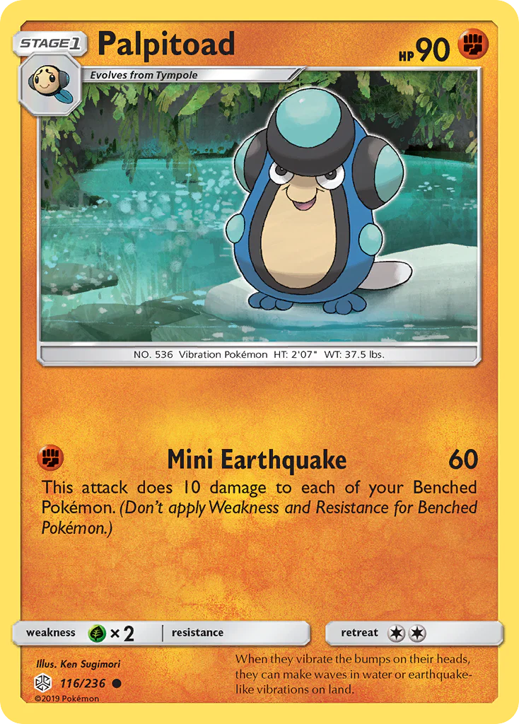 Palpitoad (116/236) - [Reverse Holo] Cosmic Eclipse (CEC)