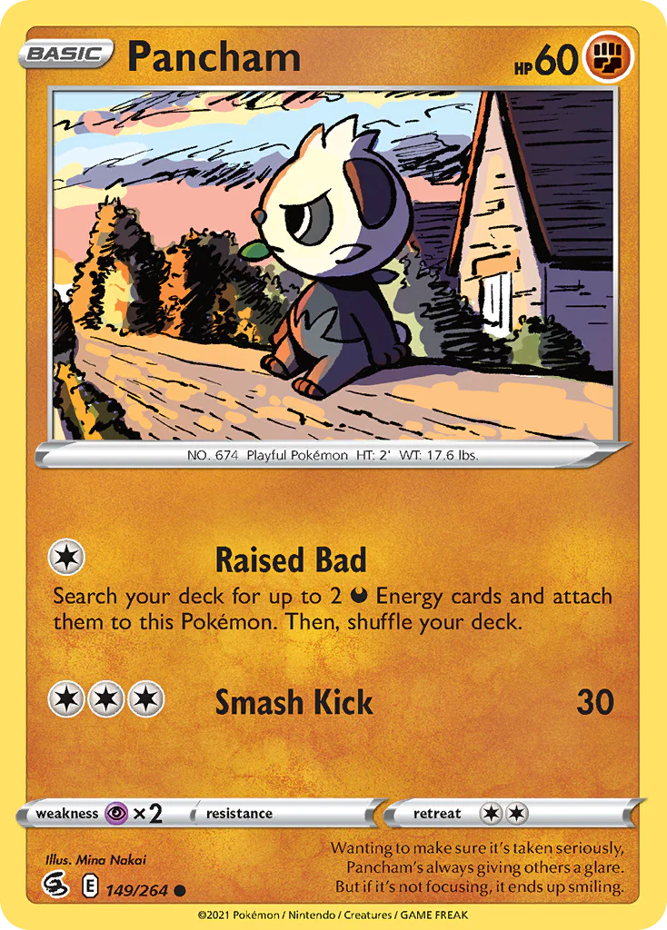 Pancham (149/264) - [Reverse Holo] Fusion Strike (FST)