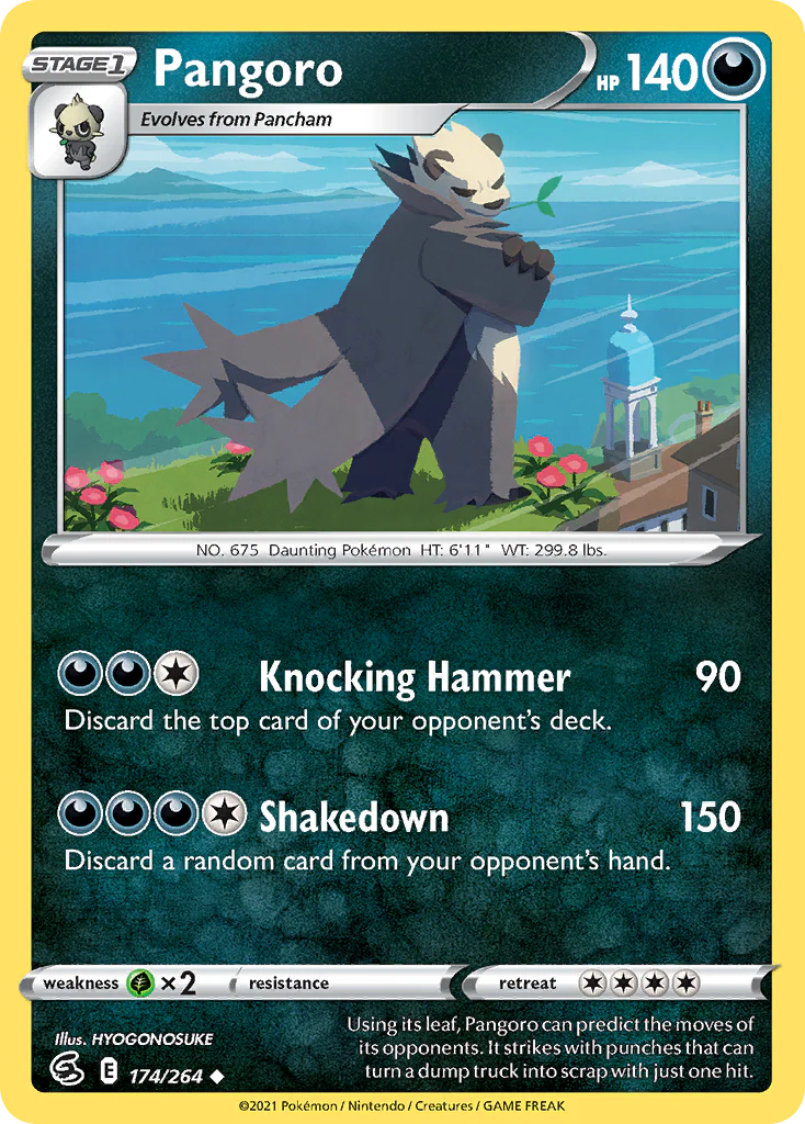Pangoro (174/264) - [Reverse Holo] Fusion Strike (FST)