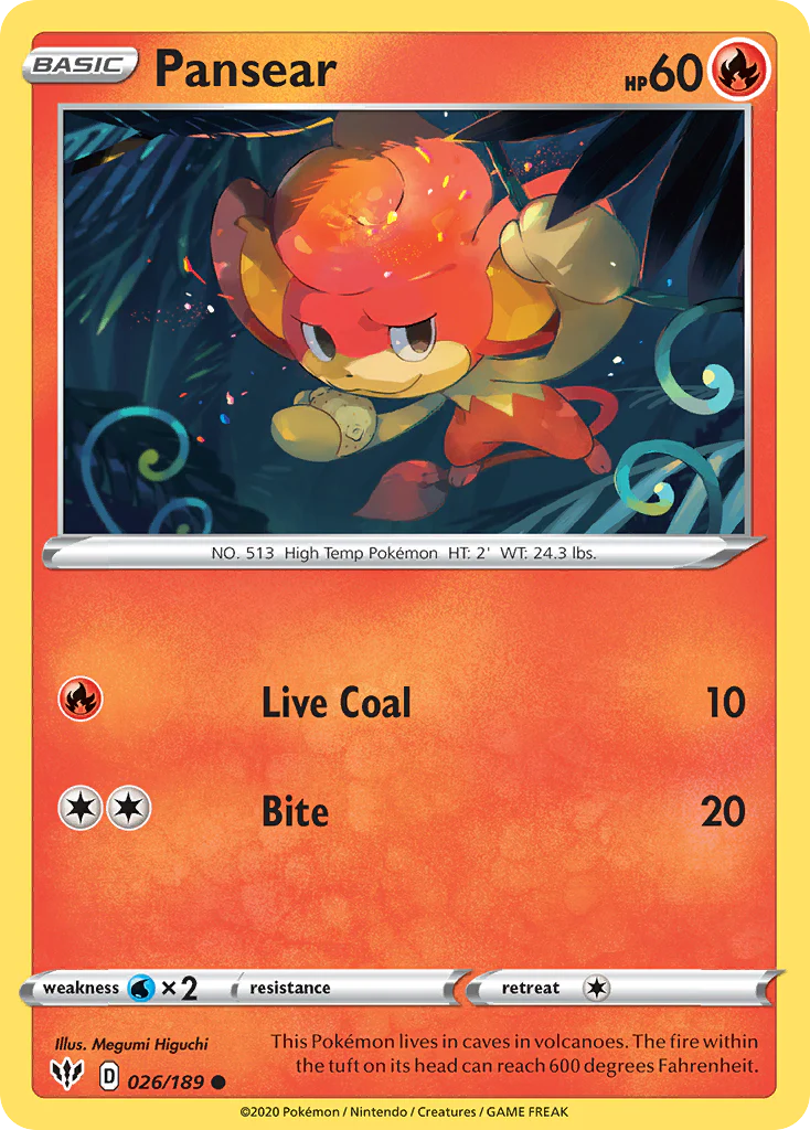Pansear (26/189) - Darkness Ablaze (DAA)