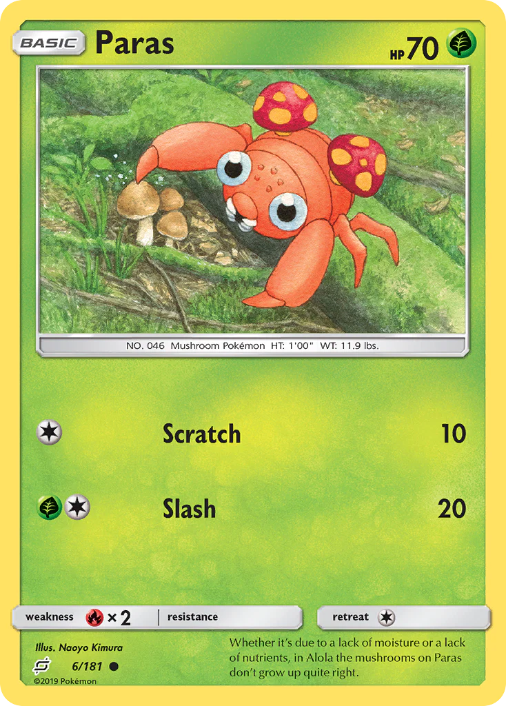 Paras (6/181) - [Reverse Holo] Team Up (TEU)