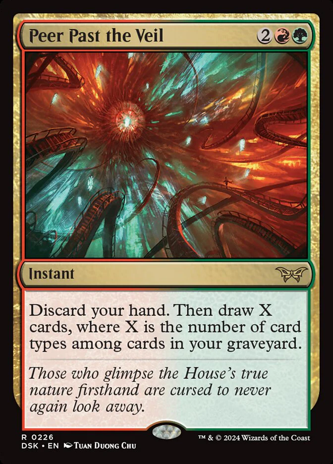 Peer Past the Veil - [Foil] Duskmourn: House of Horror (DSK)