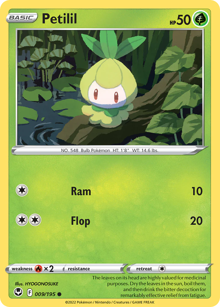 Petilil (9/195) - [Reverse Holo] Silver Tempest (SIT)