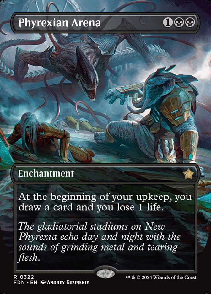 Phyrexian Arena - [Foil, Borderless] Foundations (FDN)