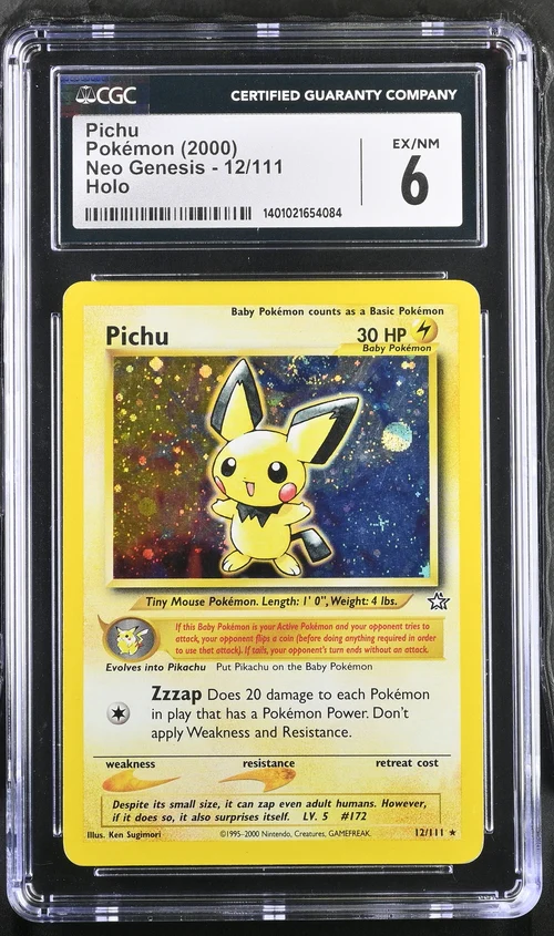 Pichu #12 - [Graded CGC 6] Neo Genesis (N1)